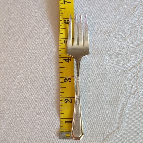 Wm Rogers & Son AA Silverplate 6 salad or dessert forks Mayfair 1923 - Picture 14 of 14